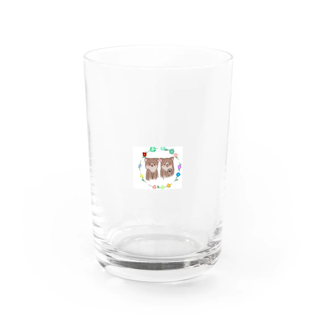 福ちゃん禄ちゃんの福ちゃん禄ちゃんロゴマークグッズ Water Glass :front