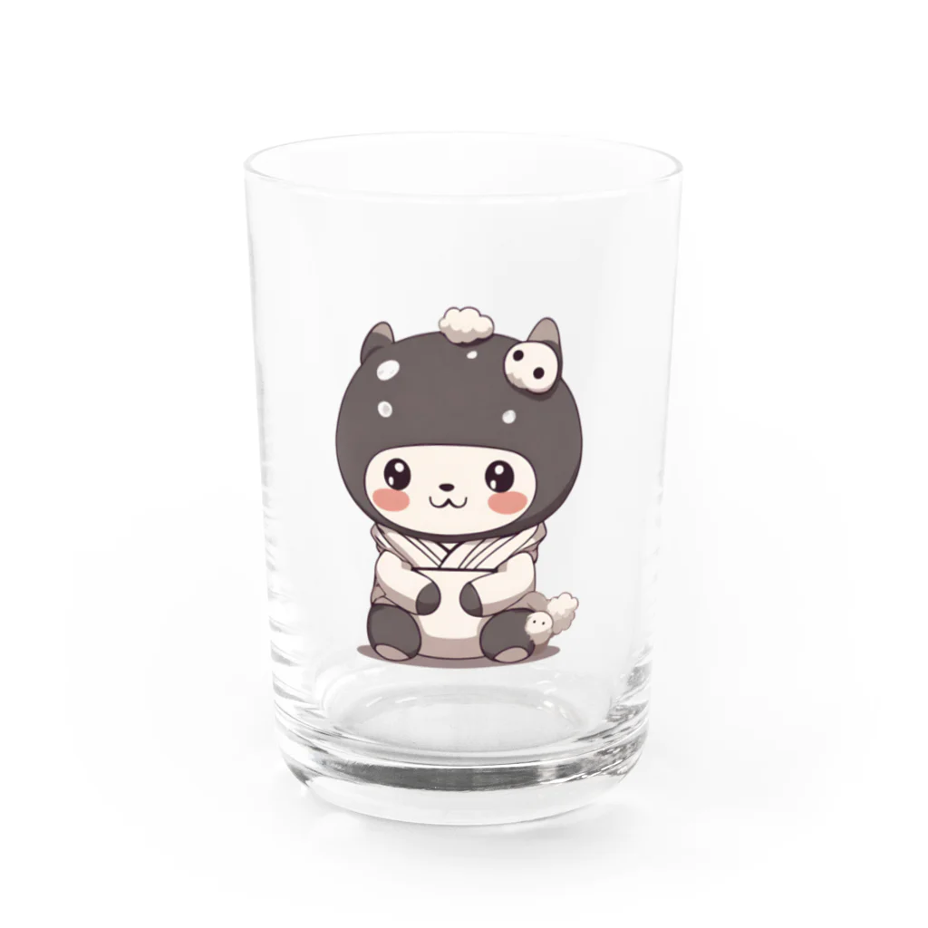 のりこのお店の可愛い大黒天くん Water Glass :front