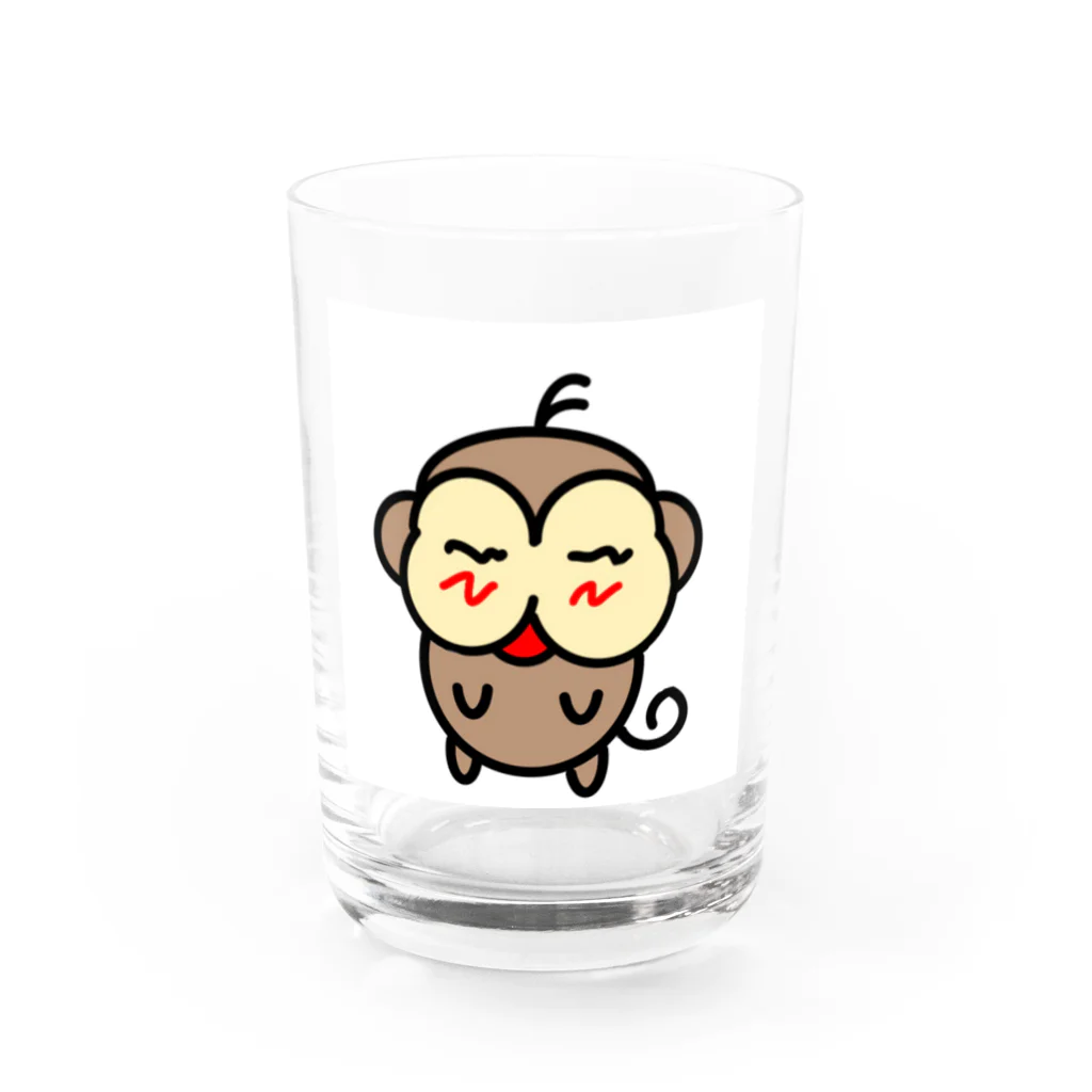 Akesahaのお猿 Water Glass :front