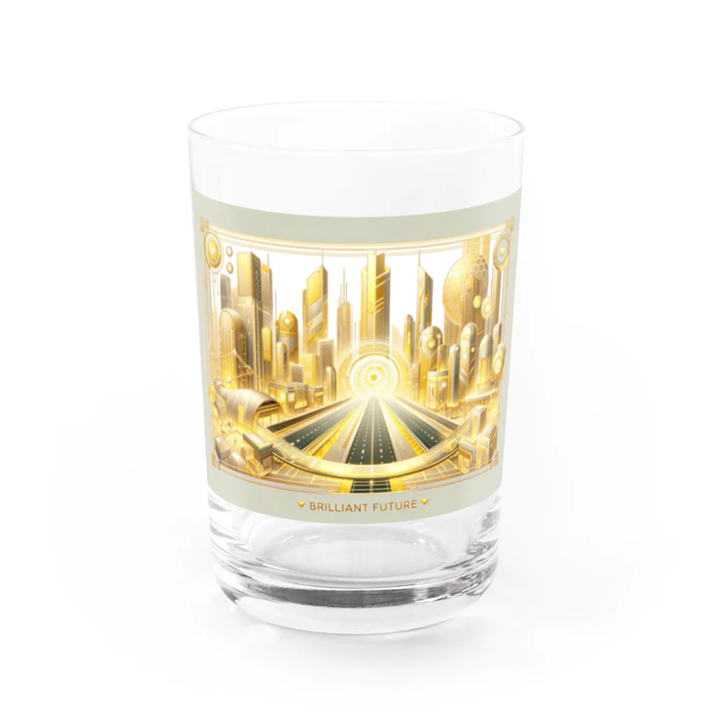 【公式】金運アップのBrilliant Futureの【公式】金運アップBrilliant Futureグッズ Water Glass :front