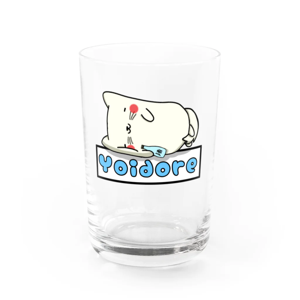 only-tomato-ketchupの酔いどれワンコ Water Glass :front