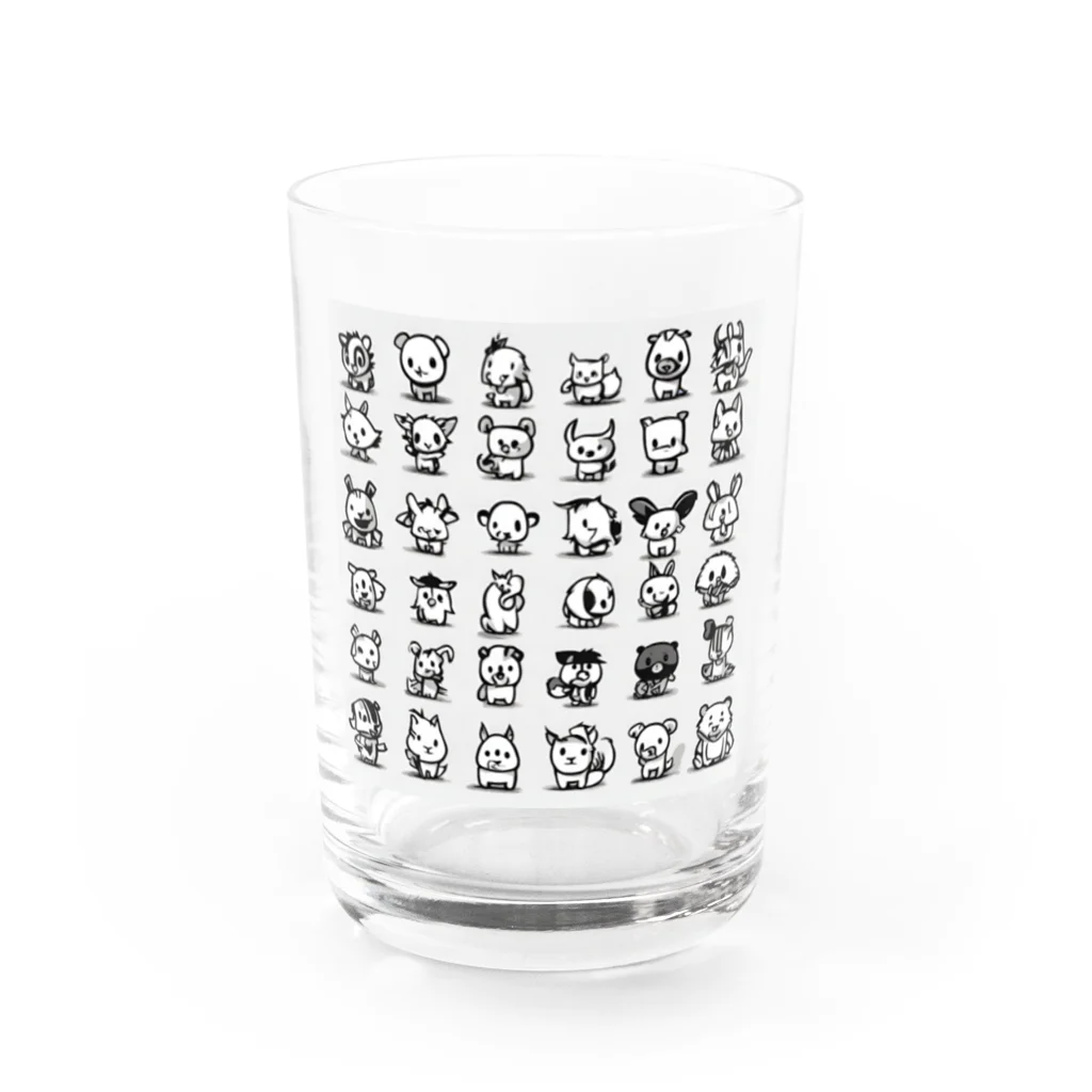 ＤＲＧ　Art Boxのゆるアニ⭐︎アベンジャーズ Water Glass :front