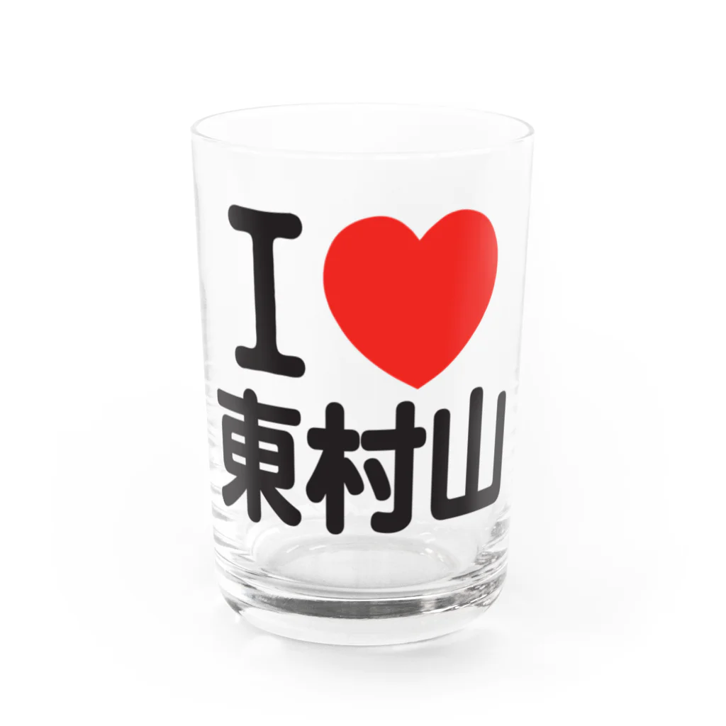 I LOVE SHOPのI LOVE 東村山 Water Glass :front