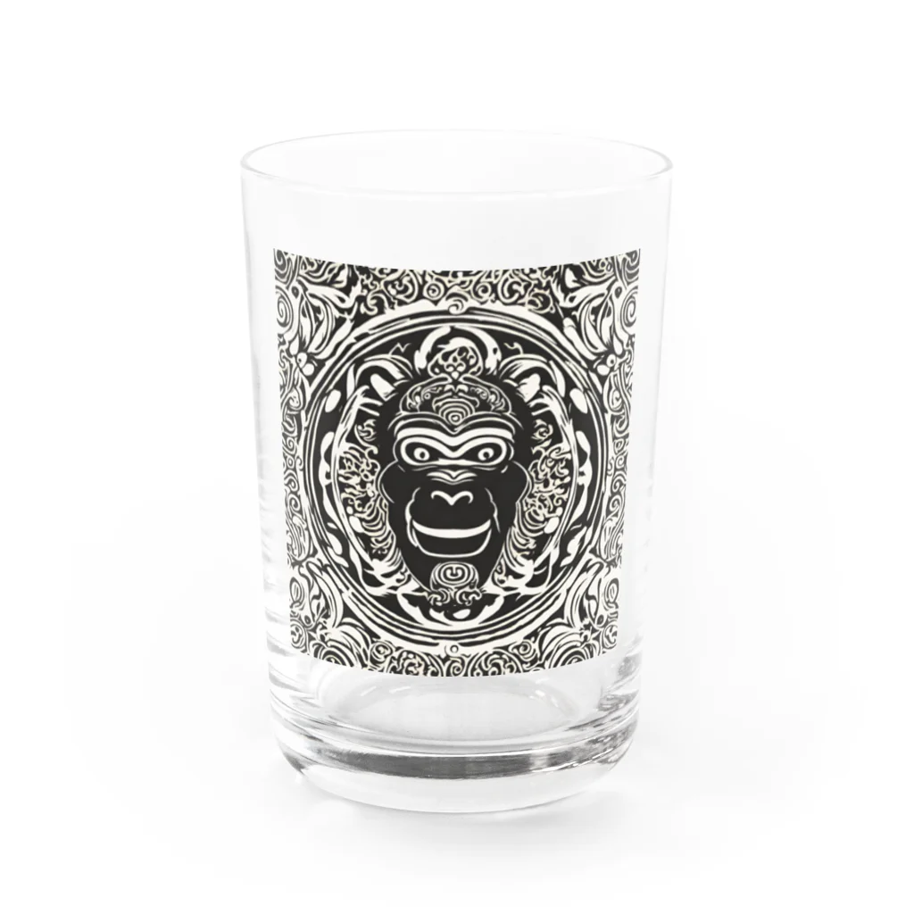 猿人★ロックのサルマンダラ Water Glass :front