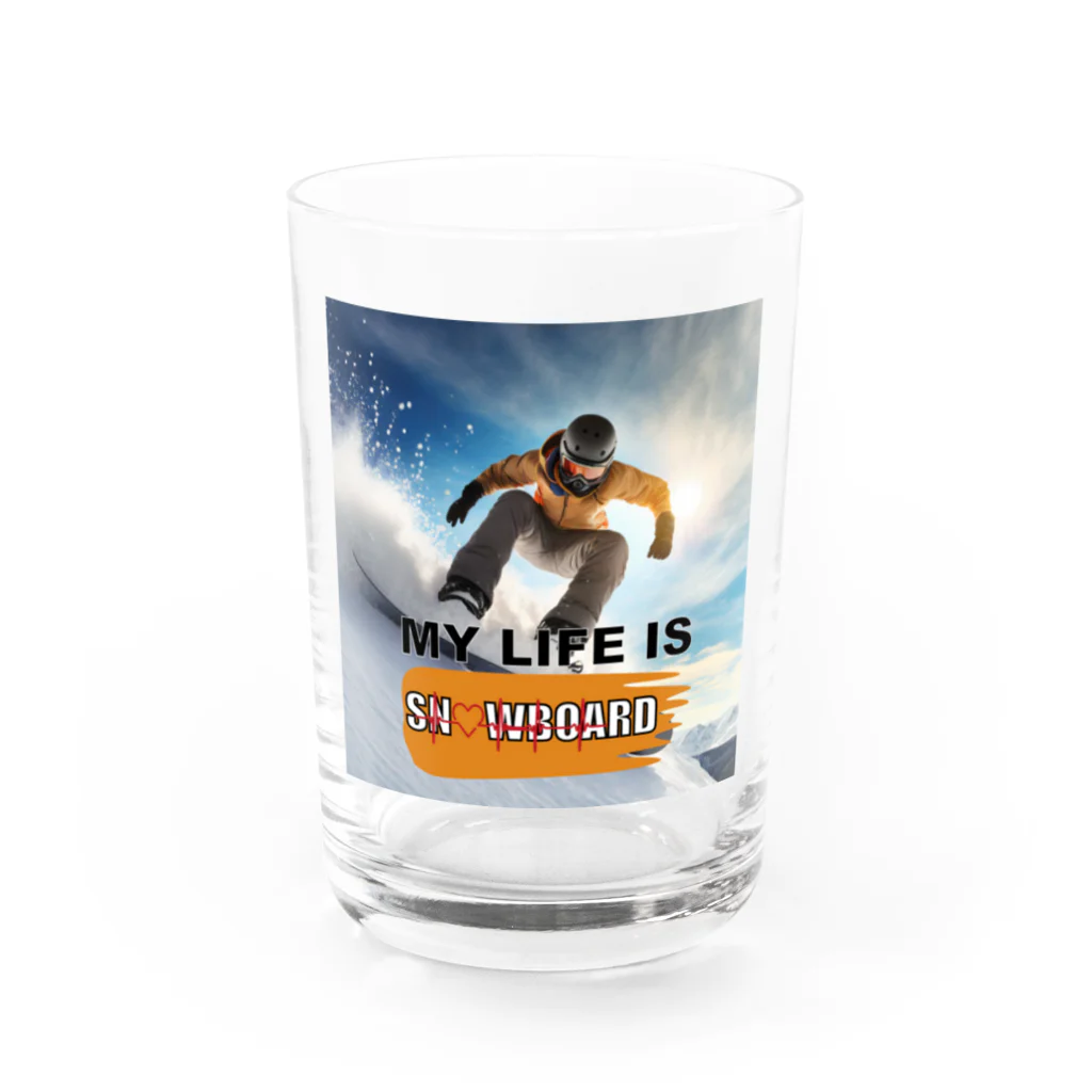 ArtDesignWorksのスノーボードスポーツ Water Glass :front