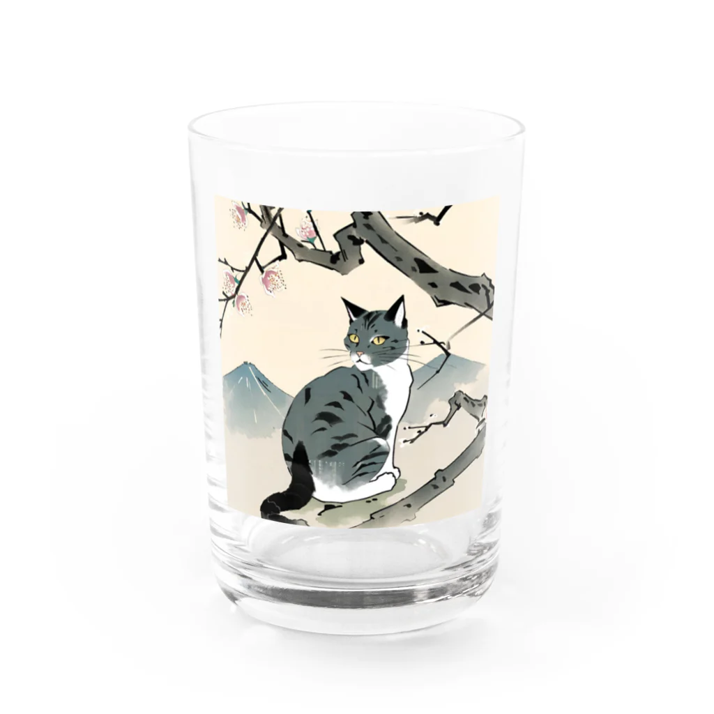 浮世絵デパートの浮世絵猫 Water Glass :front