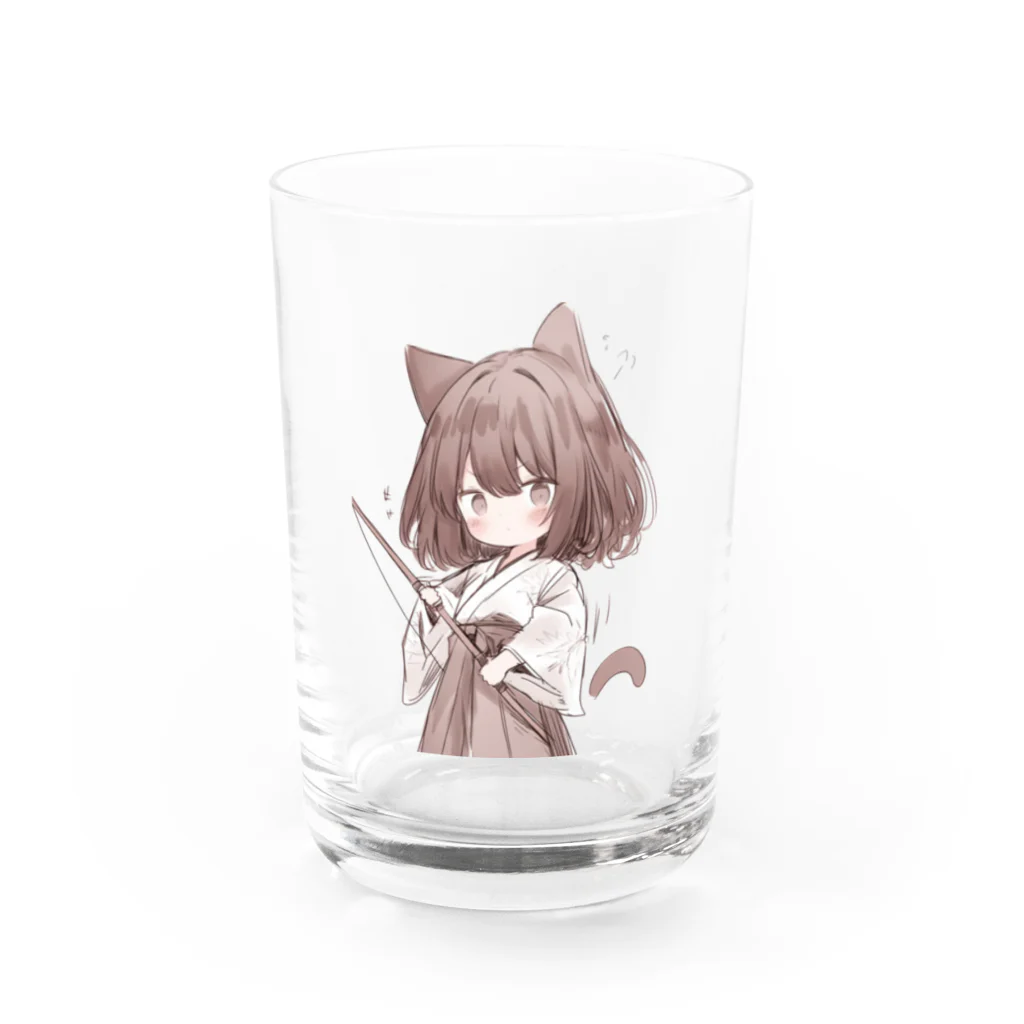 yudu910のネコ耳弓道部 Water Glass :front