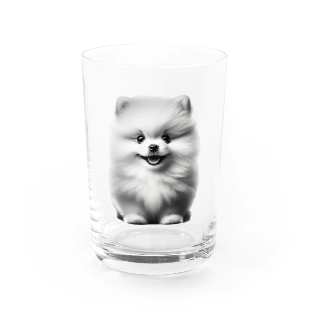 chikyunoutageのポメラニアンlove Water Glass :front