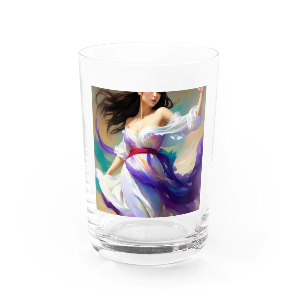 ZZRR12のエーテルの踊り手 - Ethereal Elegance Water Glass :front