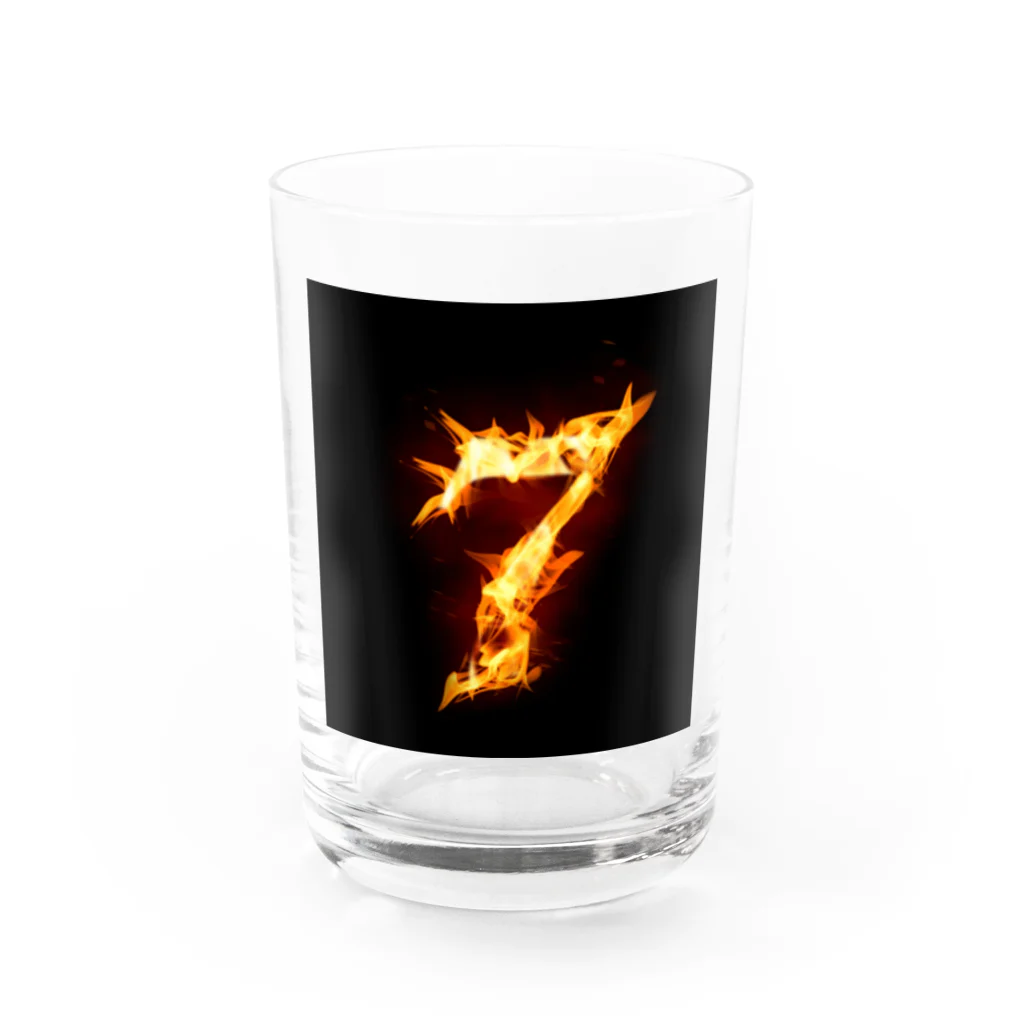 波動のソウルナンバー7 Water Glass :front