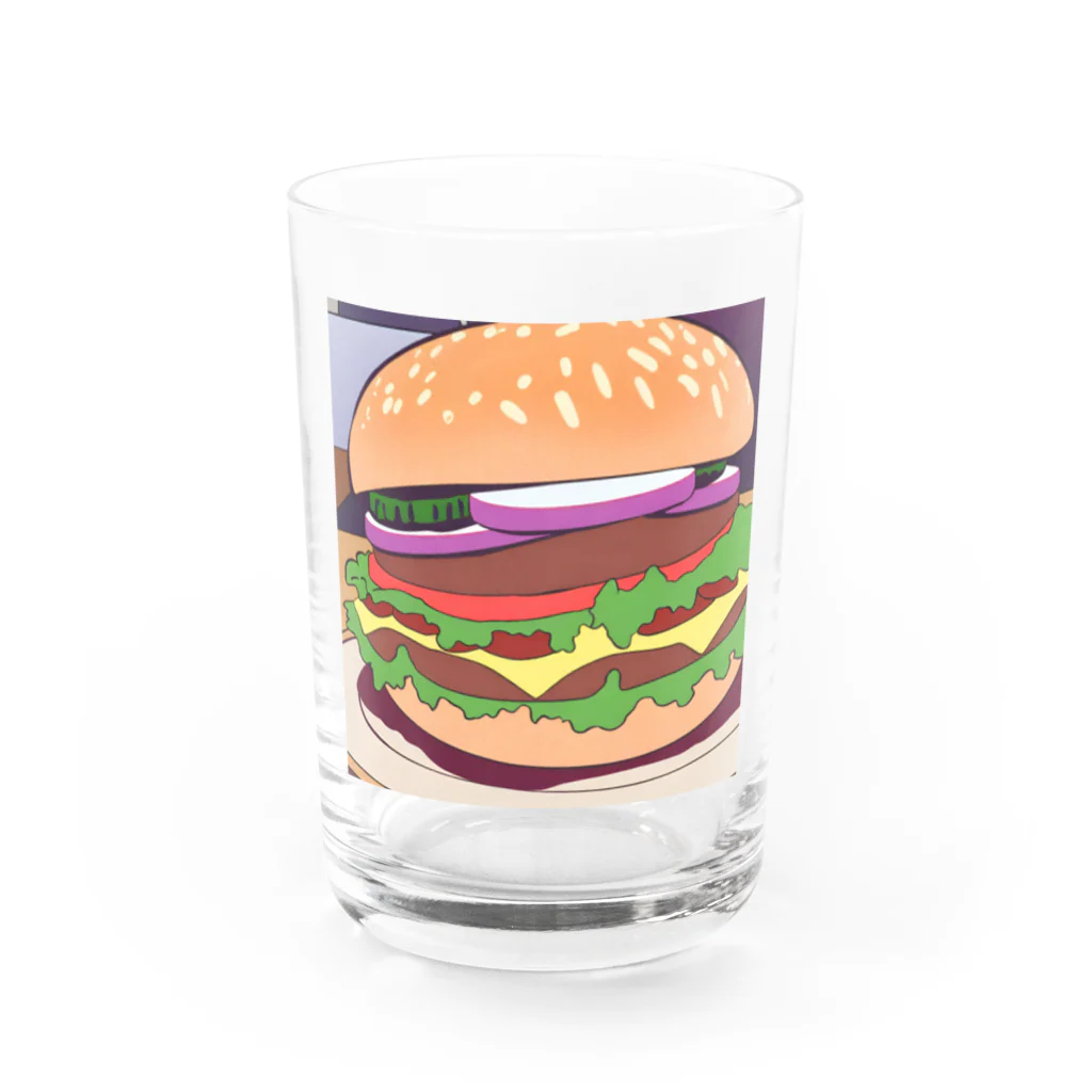 ブレイクスルーのバーガービック Water Glass :front