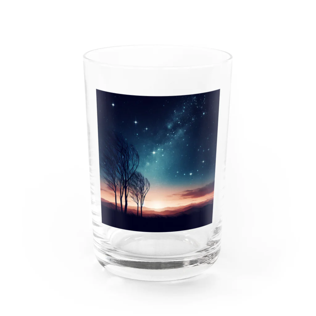 終わらない夢🌈の幻想的な夜空🌌 グラス前面