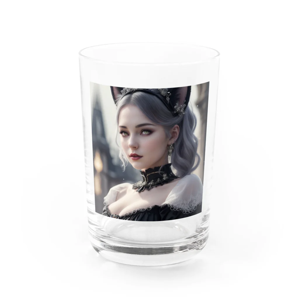 ZZRR12の「猫耳の魔女の叡智と冒険」 ： "The Wisdom and Adventure of the Cat-Eared Witch" Water Glass :front