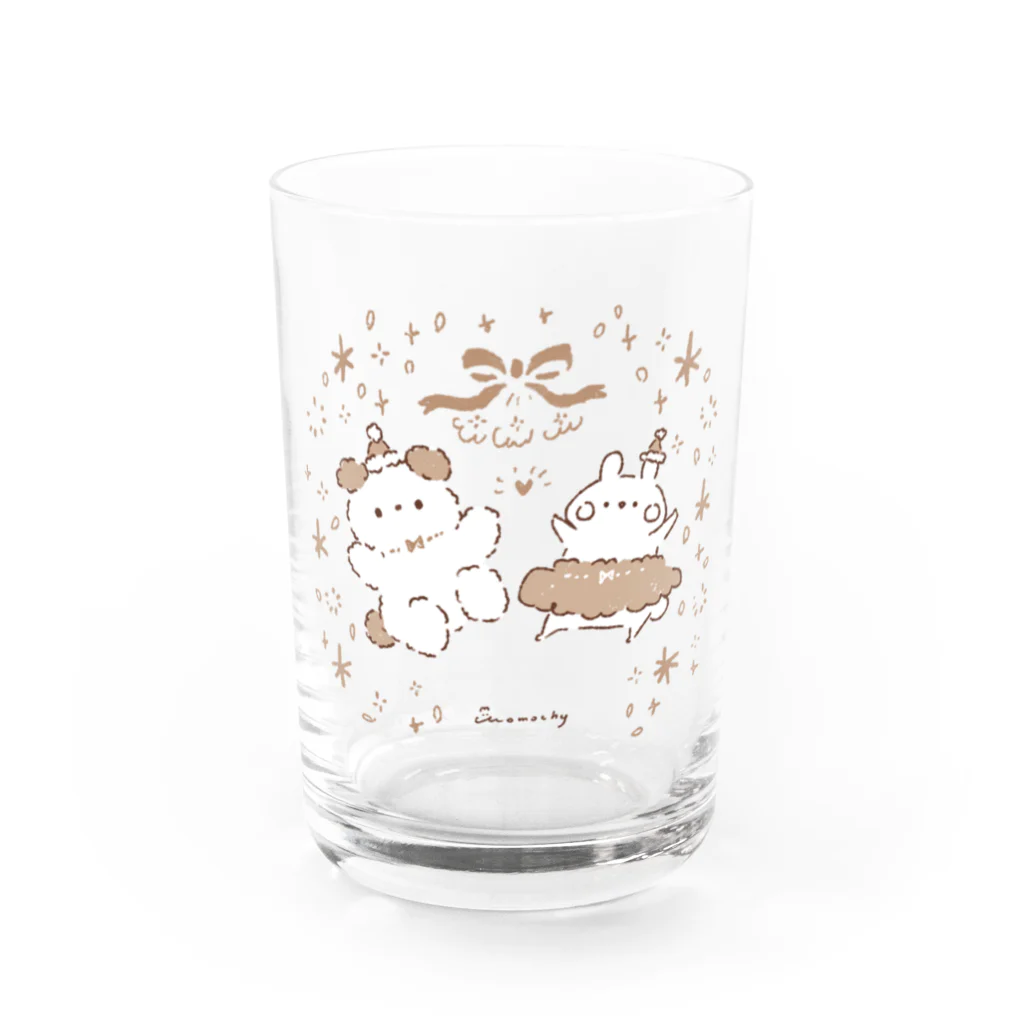 ＊momochy shop＊のちゃぷもちのクリスマス(ナチュラル) Water Glass :front