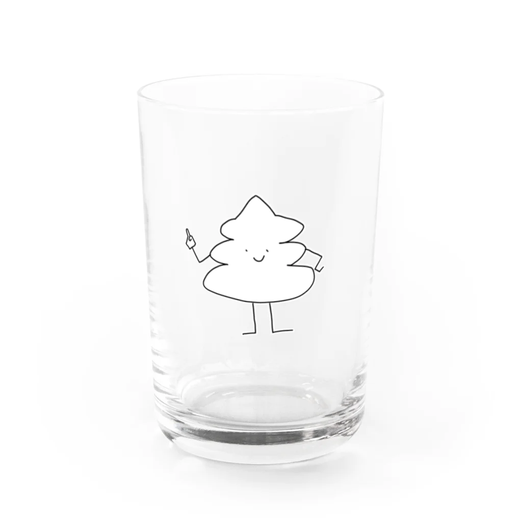ソフトクリーム屋さんのソフトクリームくん Water Glass :front