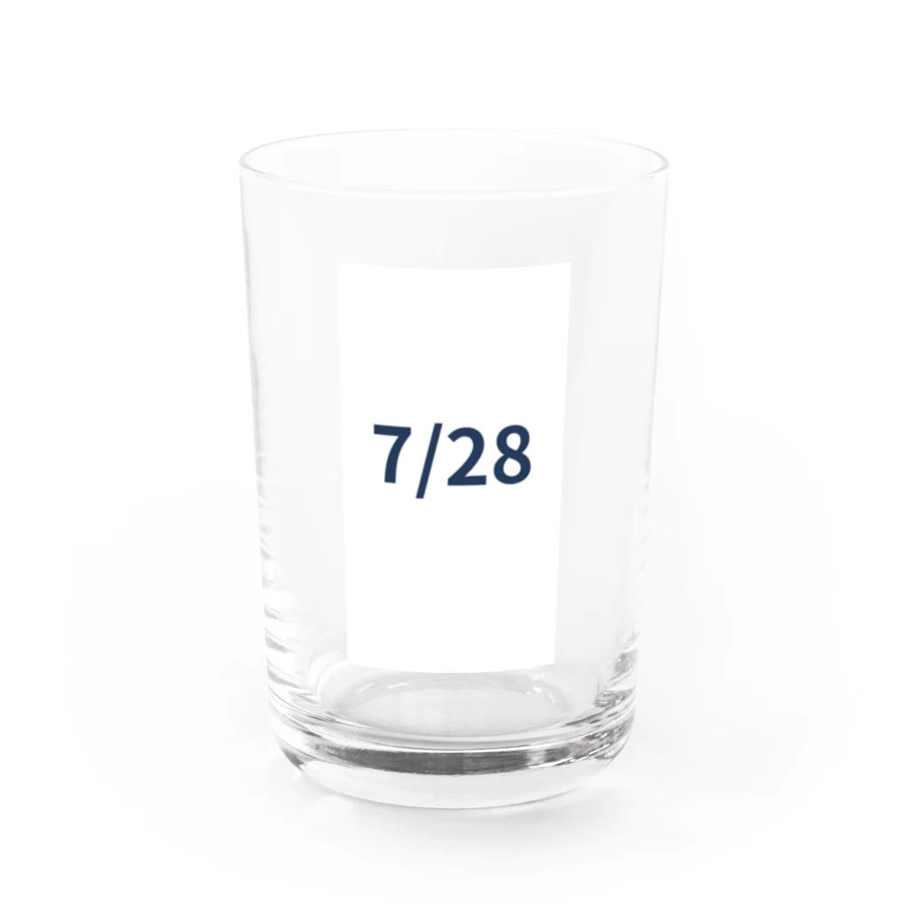 AY-28の日付グッズ　7/28 バージョン Water Glass :front