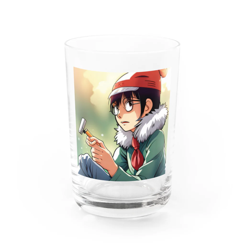 AI美女王国のドット絵のゆうこちゃん Water Glass :front