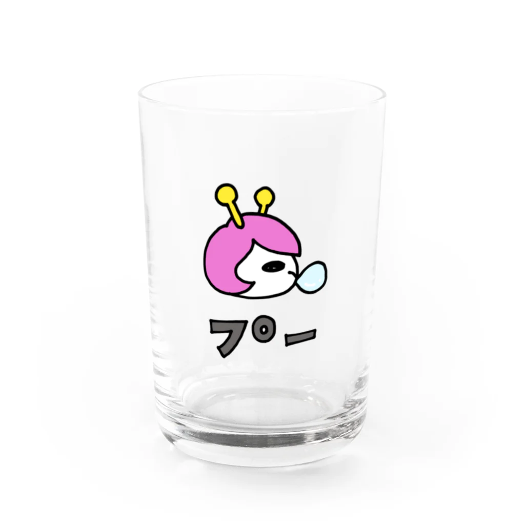 shop kanipanのドク乙女星人・ディス子（プー） Water Glass :front