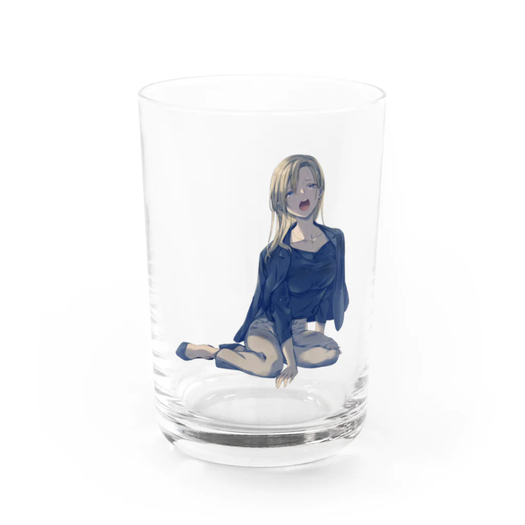 としこ🌟✨のrain stops,good-byeうたってみたver.Twinkleイラストグッズ Water Glass :front