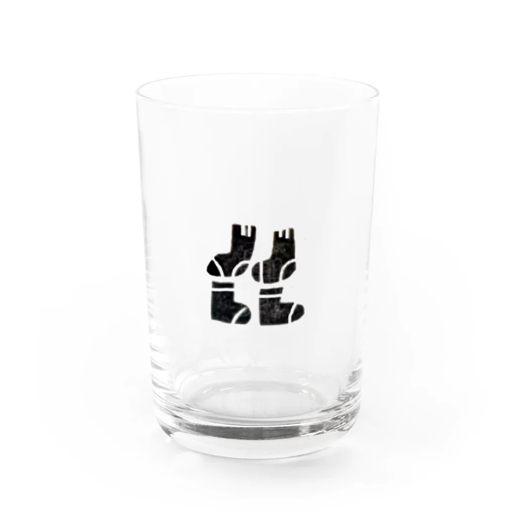 ツメサキの世界のくつした Water Glass :front