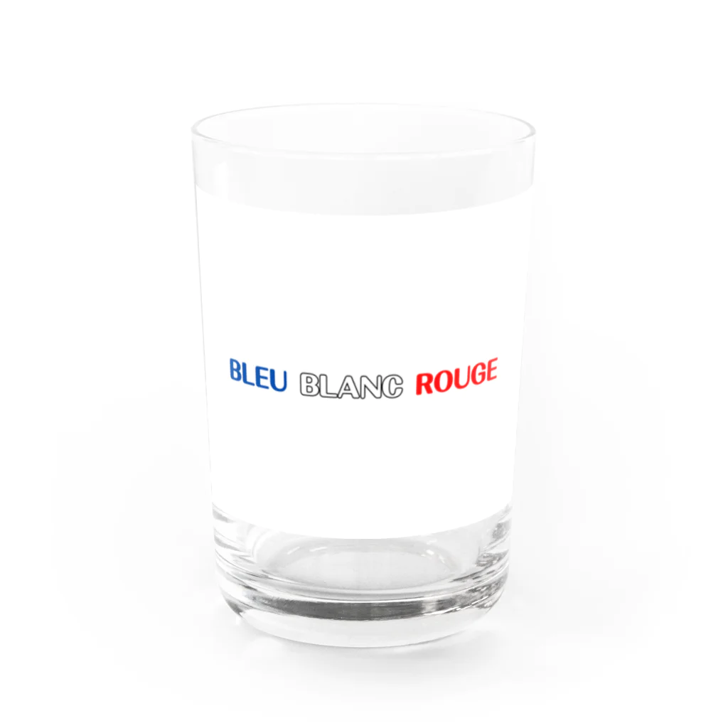 PetiteFranceのBLEU BLANC ROUGE グラス前面