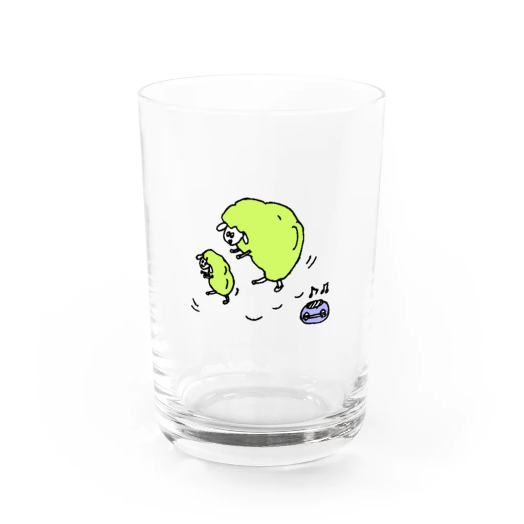 sususuttoのdancing sheep Water Glass :front