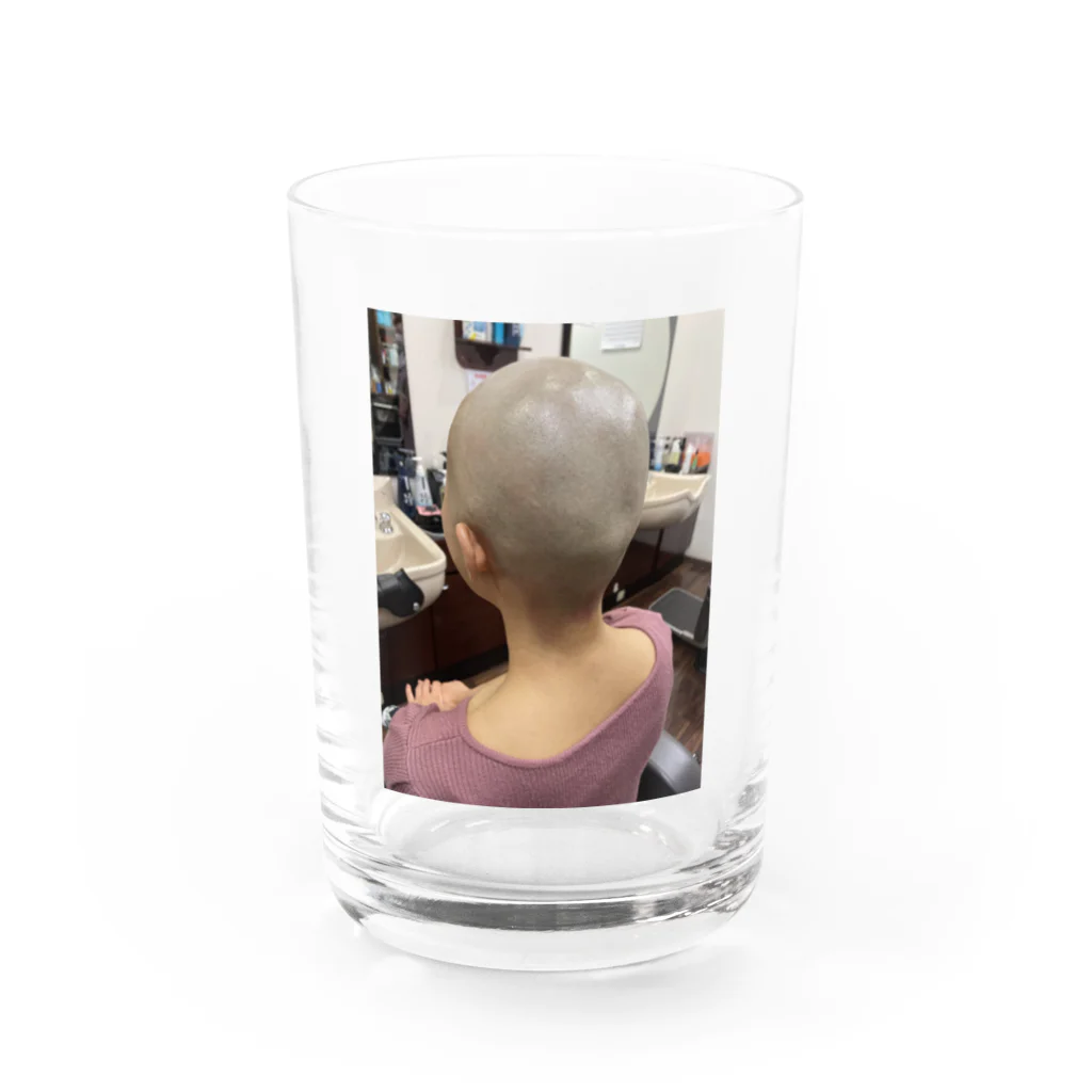 BOSEjoshiの床屋坊主女子 Water Glass :front