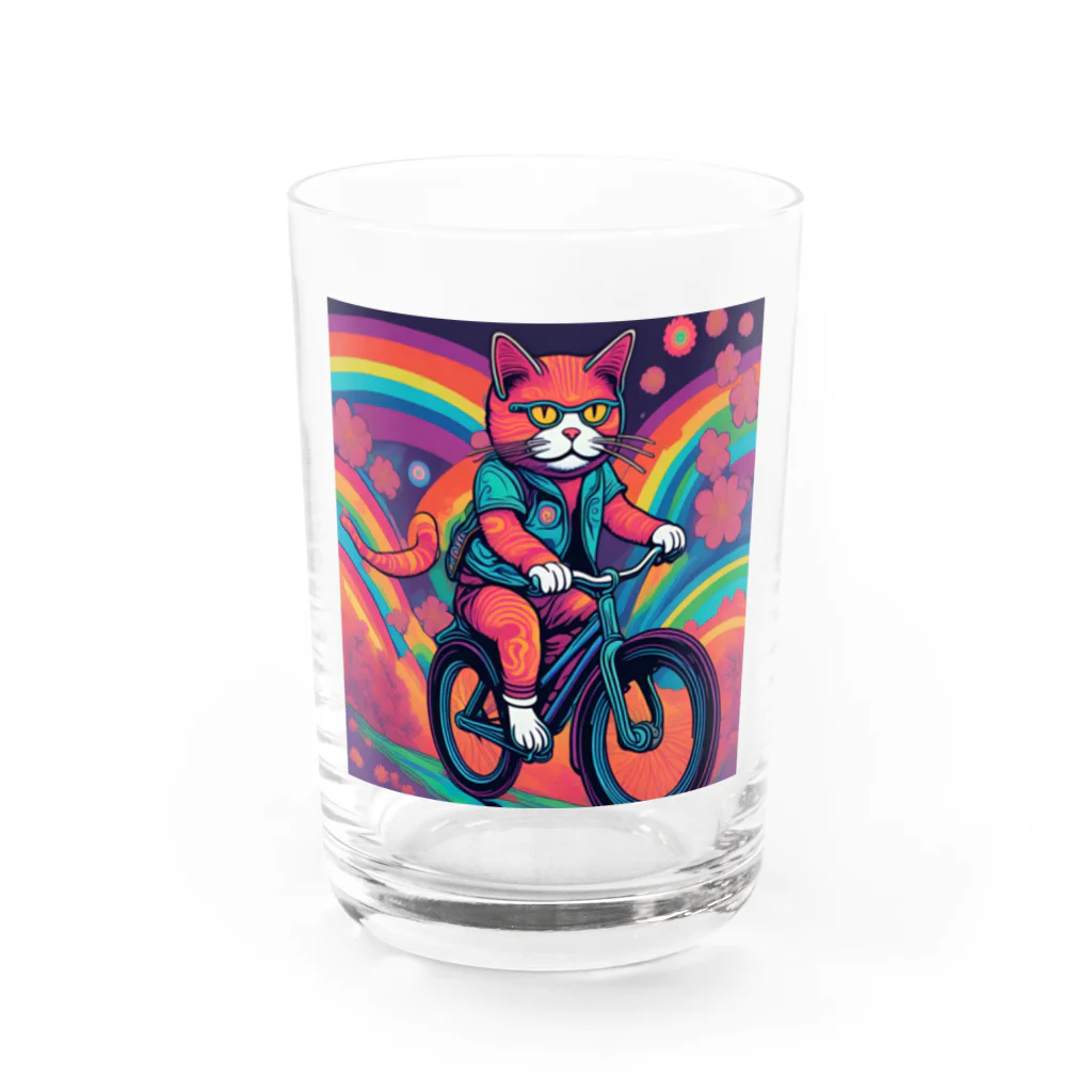 yacco-のお店のねこ Water Glass :front