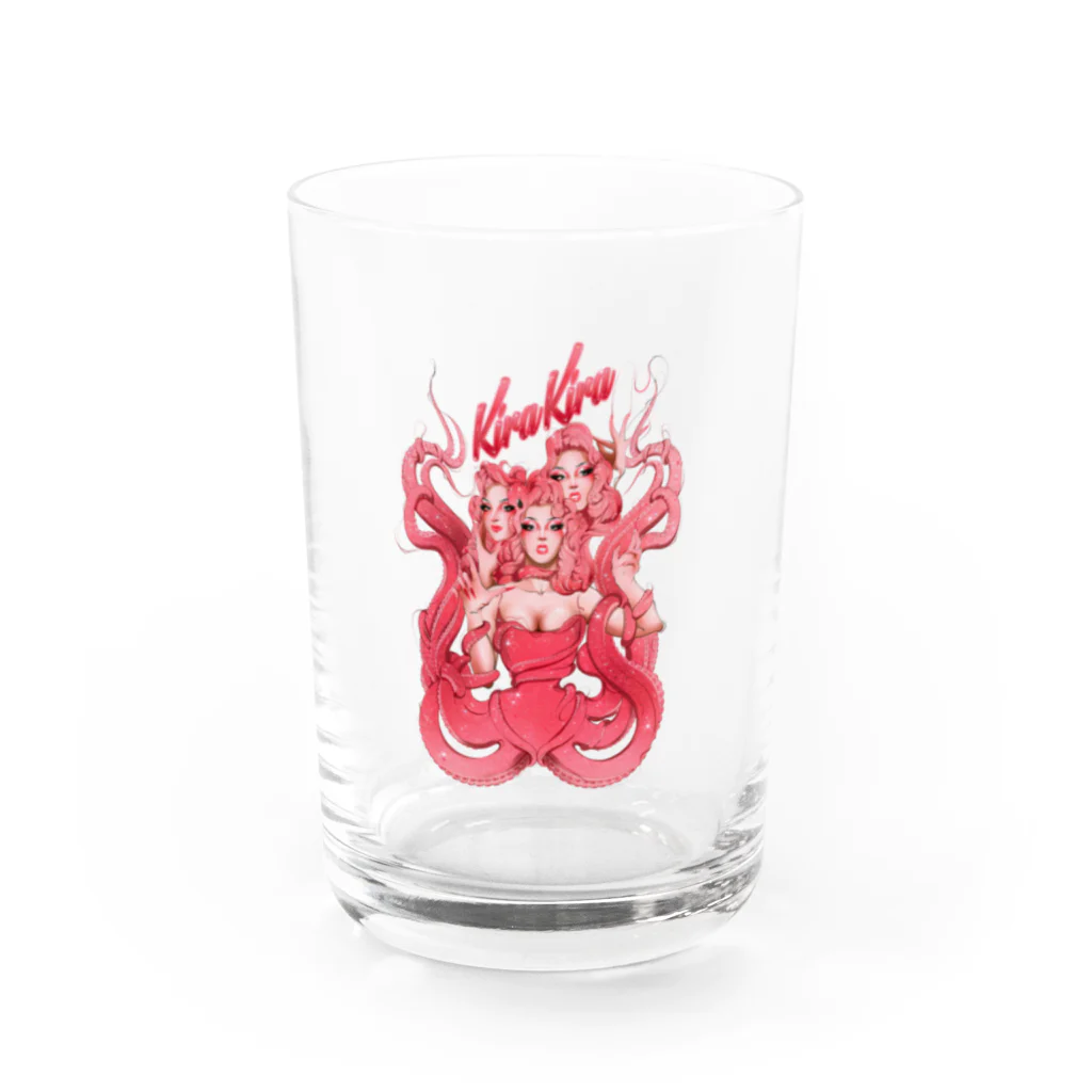 キラキラ参上のKira Kira 2023/2024 drag merch Water Glass :front