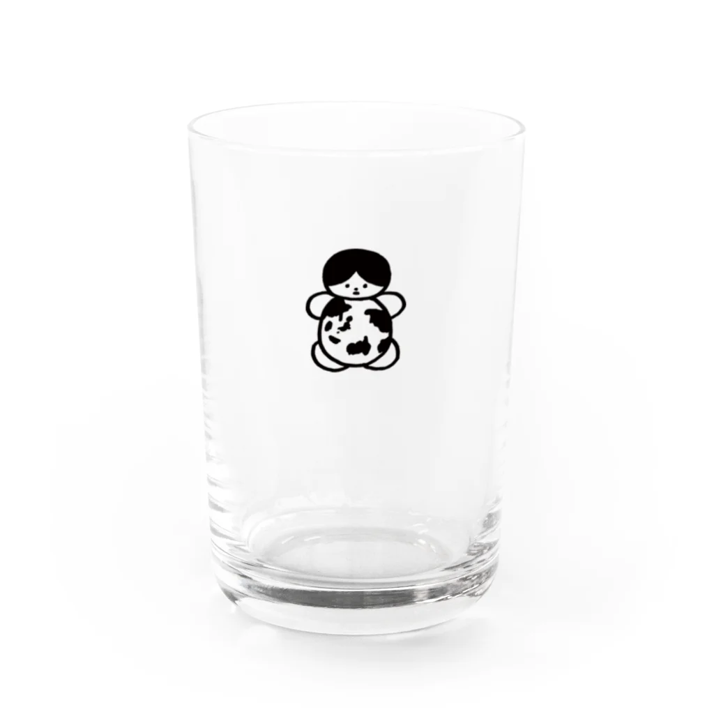 あだち美術のちきゅうくんグラス Water Glass :front