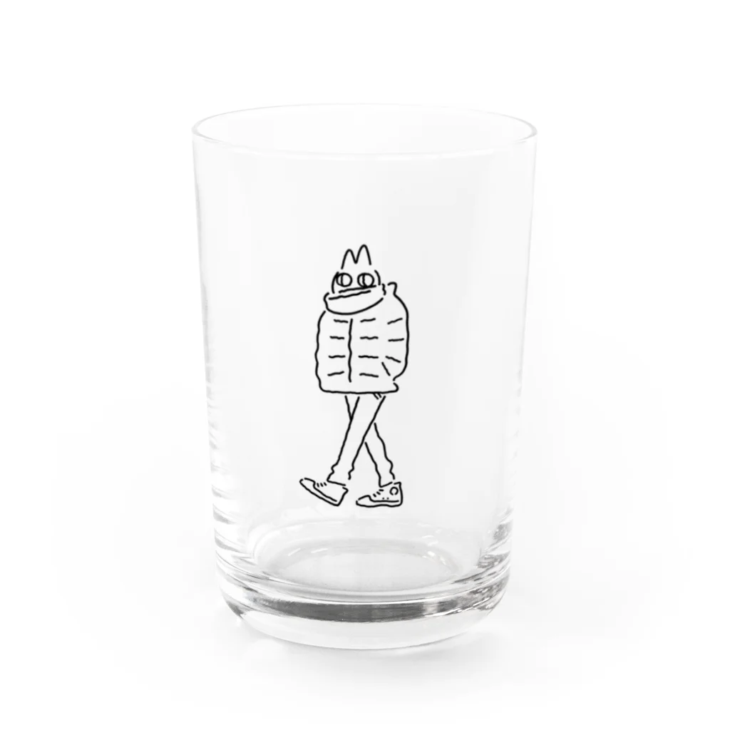 nebulianの厚着のねこ Water Glass :front