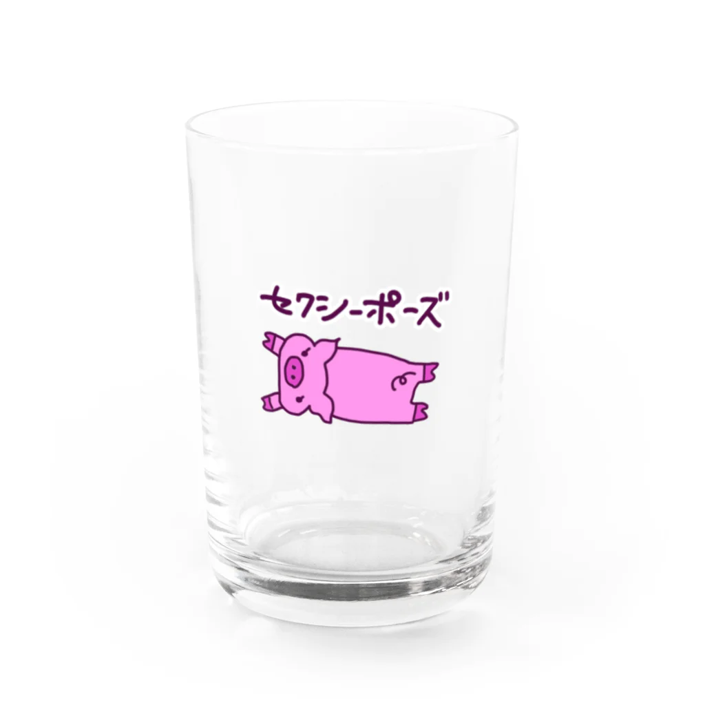 idolizeのぶたちゃんのセクシーポーズ Water Glass :front