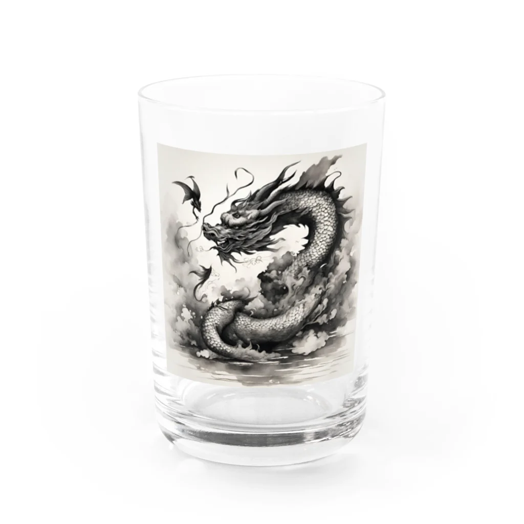 070-7412-0063の舞龍 Water Glass :front