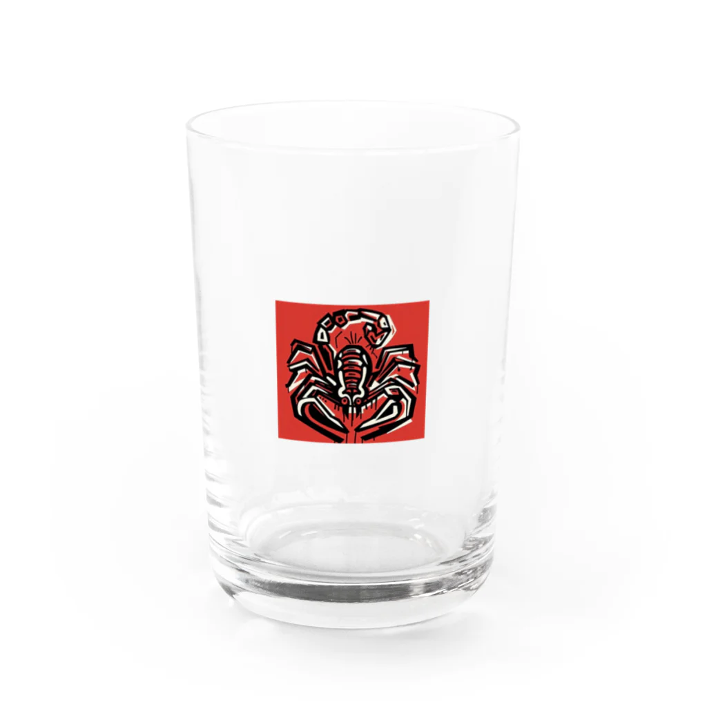 カエル2号のさそり君 Water Glass :front