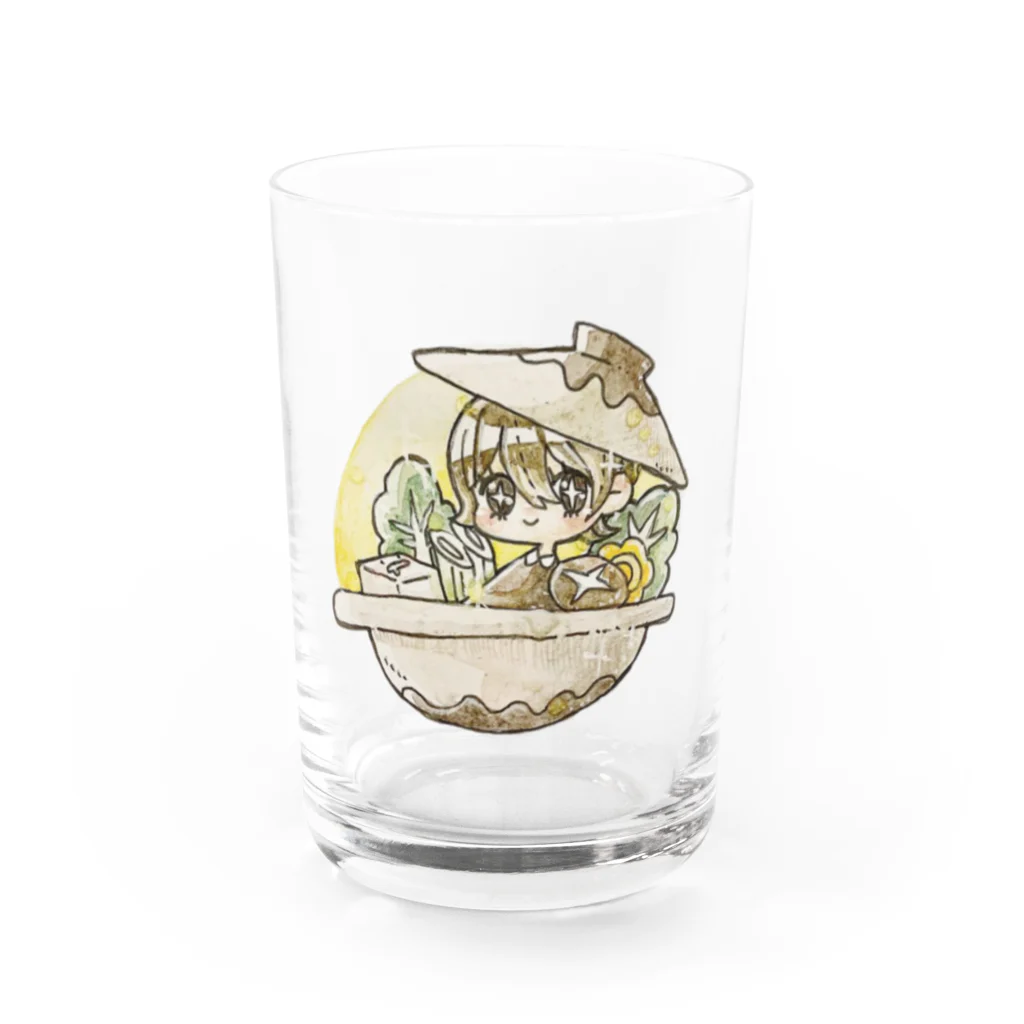 🐻 kumahana 🌷のお鍋ちゃん🍲 Water Glass :front