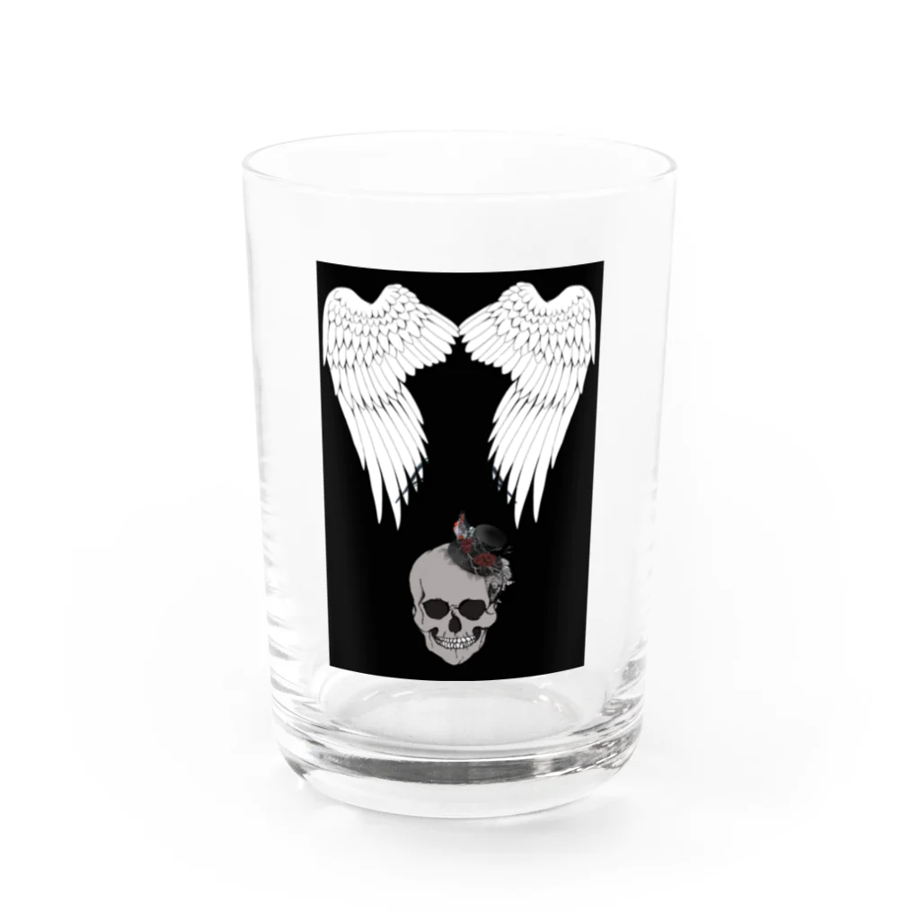 いつかやる気を出したいのSKULL Water Glass :front