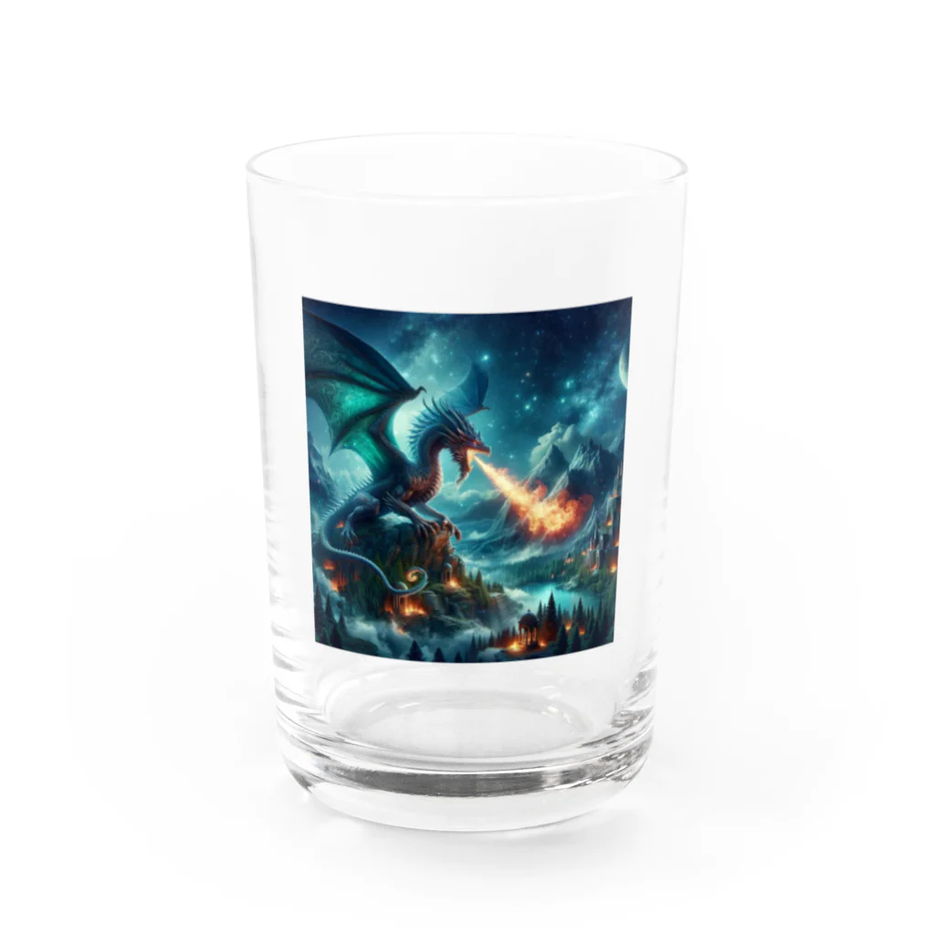 bui0000の幻獣　ドラゴン2 Water Glass :front