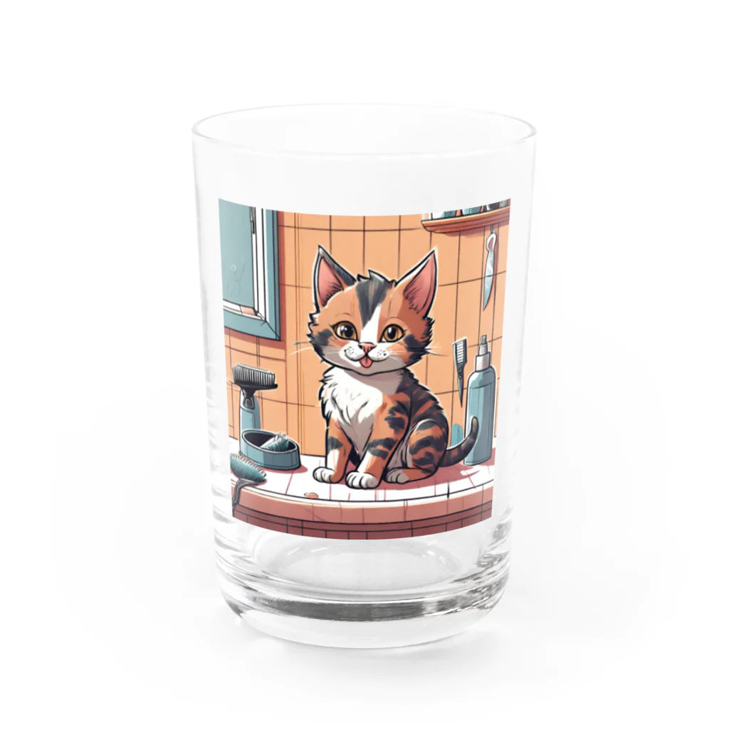 ysuke53のカットして三毛 Water Glass :front