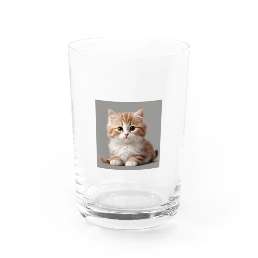 パイルドライバーのニャー Water Glass :front