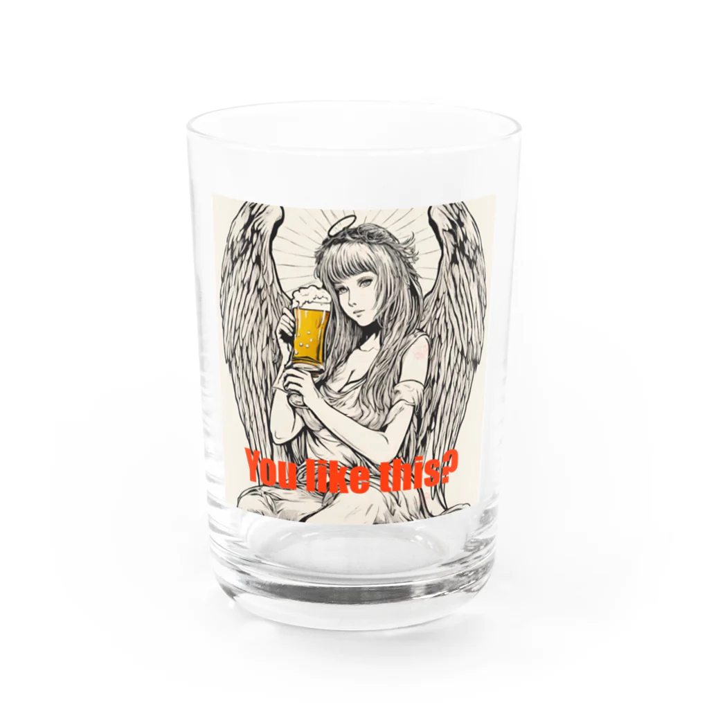 パイルドライバーのAngel beer Water Glass :front