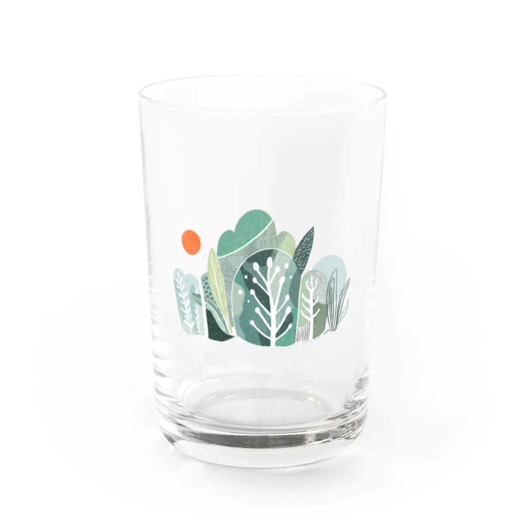 Olive Leaf Designs のForest 針葉樹の森 Water Glass :front