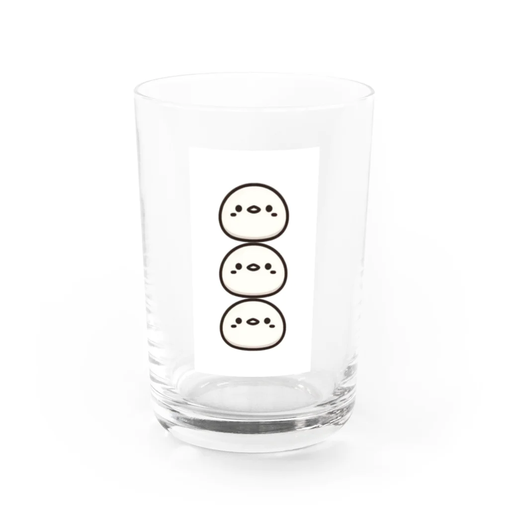 ぽっぽ🐣のひよこ家族 Water Glass :front