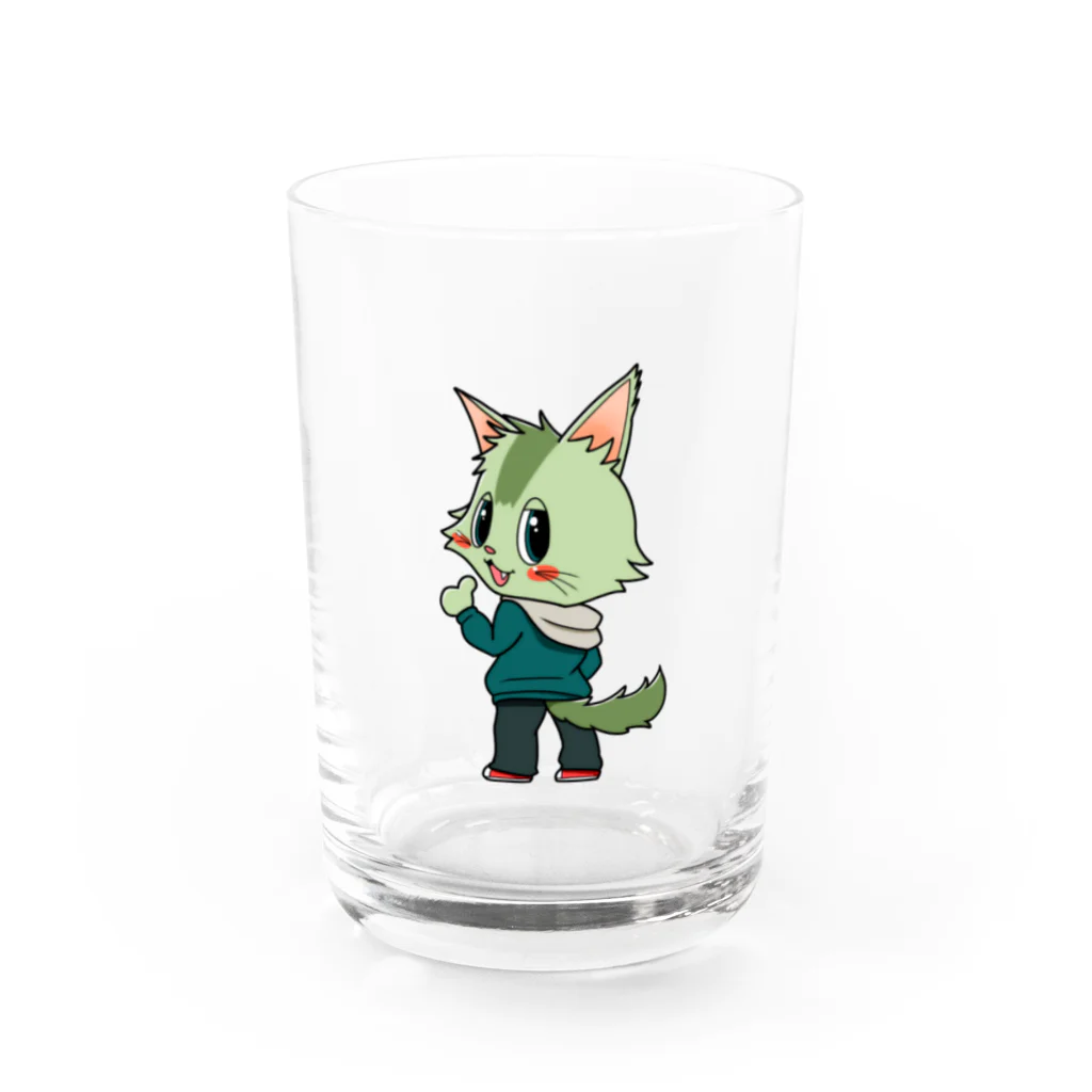 Tattiy2030dx(タッティー)のキャッティーくん Water Glass :front