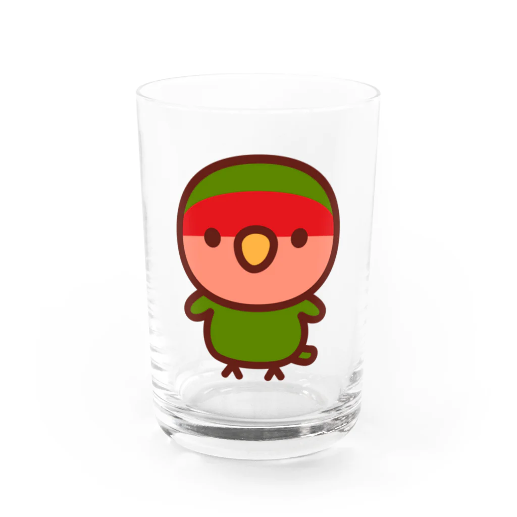 いんこ屋堂のコザクラインコ（ノーマル） Water Glass :front