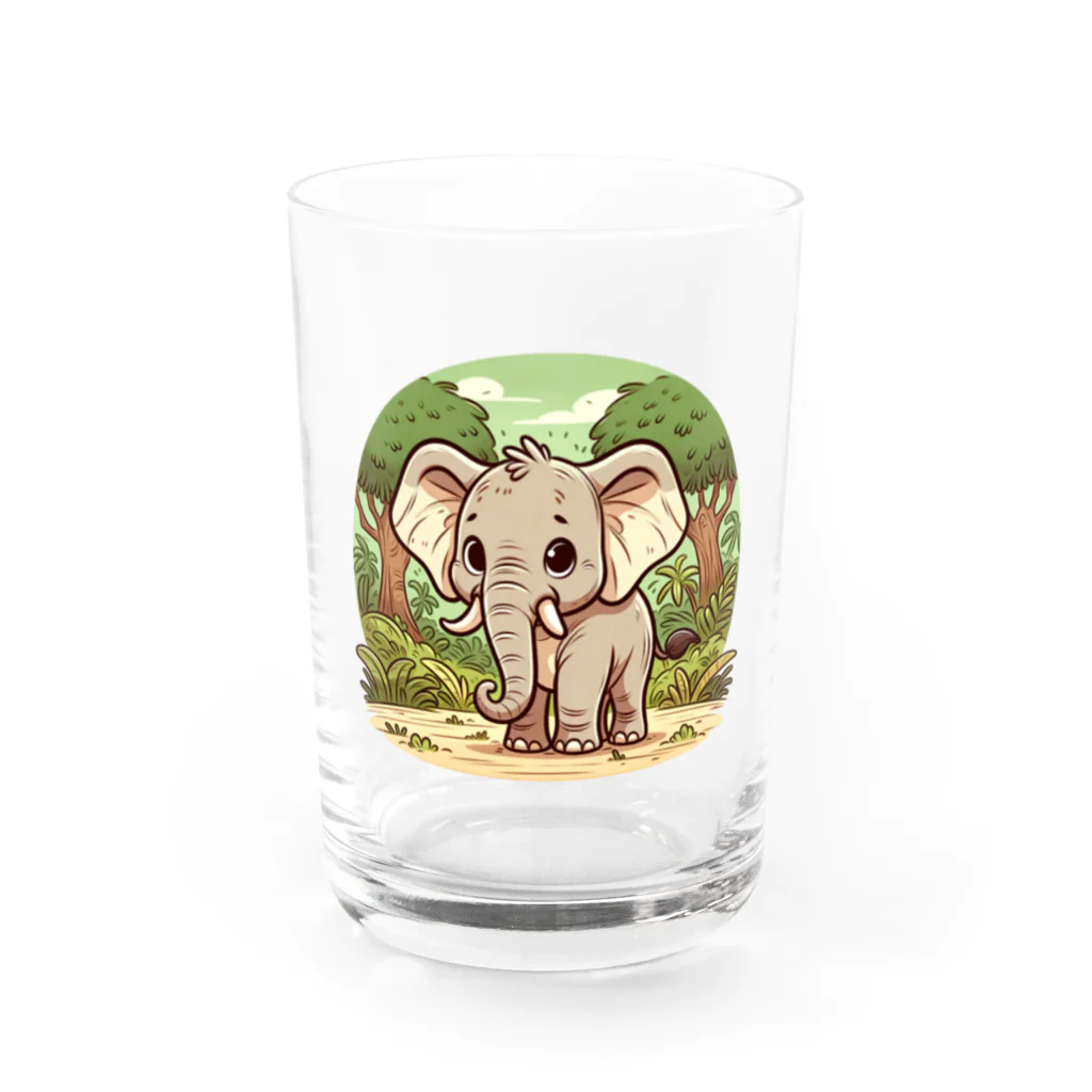 SAI.AI【ビンテージアニマル】のelephant【ビンテージアニマル】 Water Glass :front