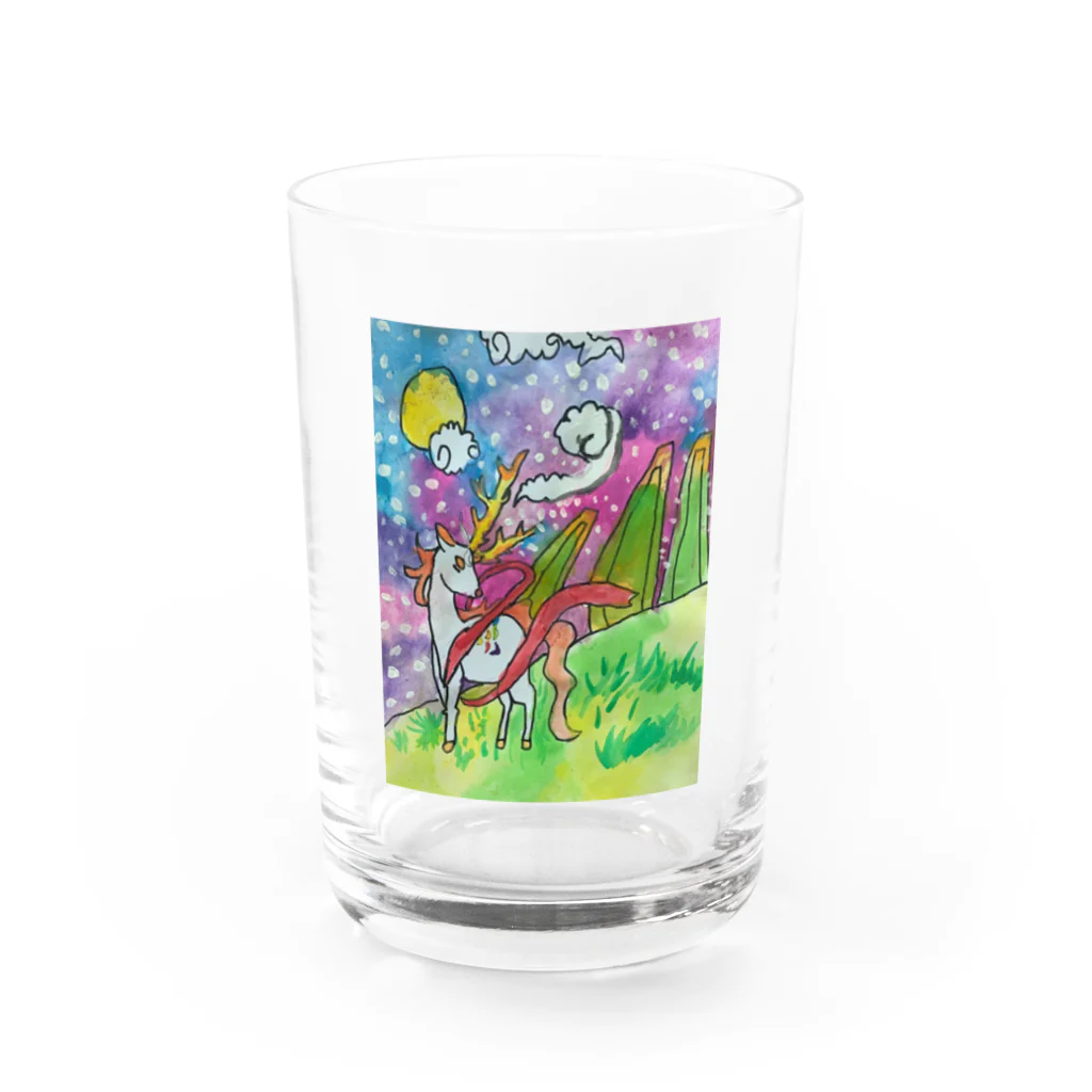 TonyBeckyのユニコーン グッズ Water Glass :front