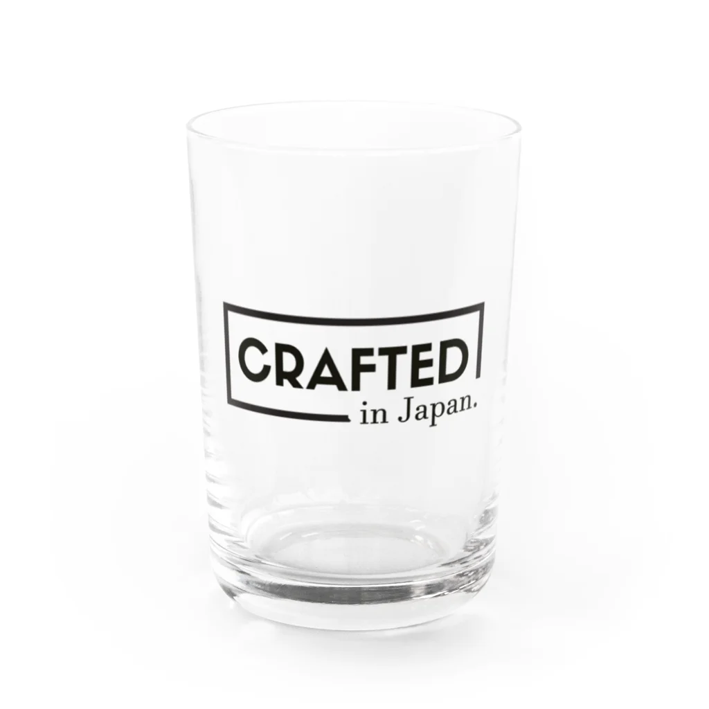 TakahashijunのCrafted in Japan ロゴ BLK Water Glass :front
