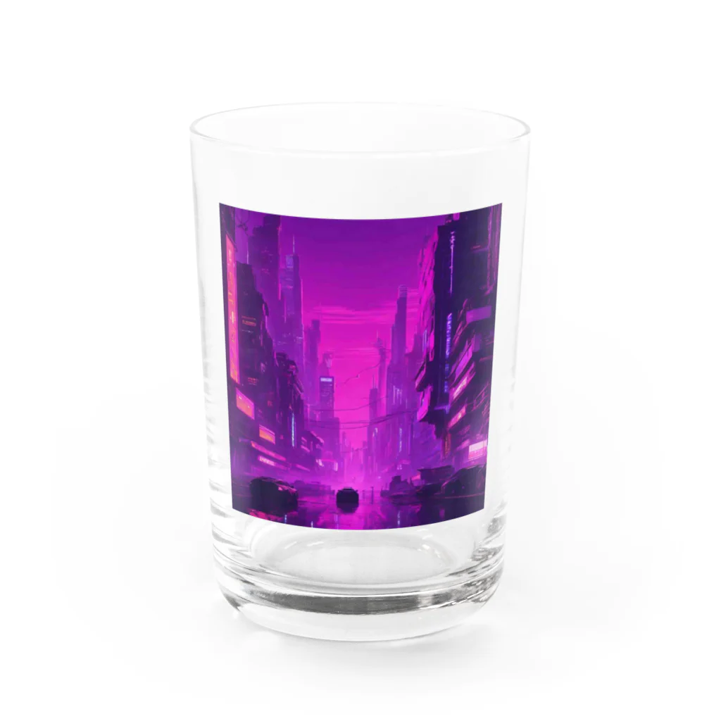 3tomo6's shopのpurple Water Glass :front