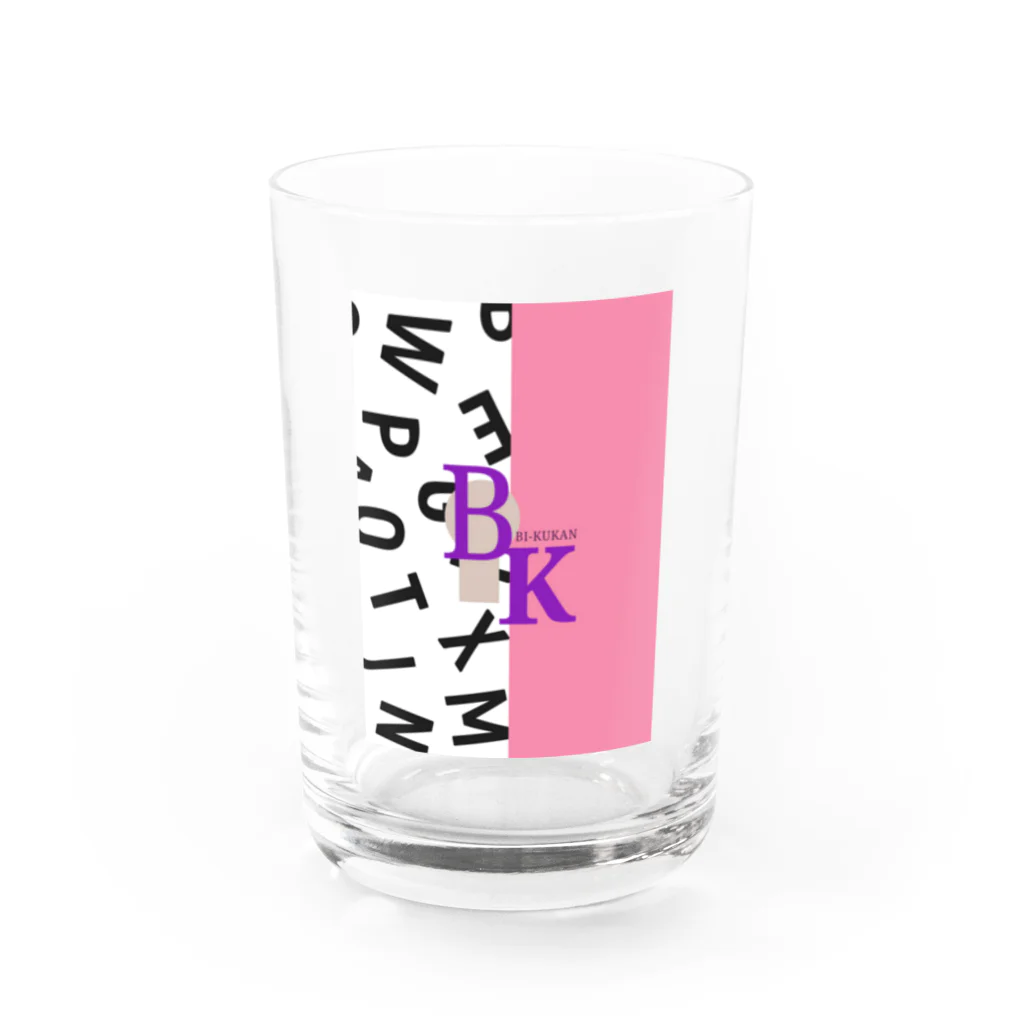 美空間Bi-Kukanの美空間Bi-Kukan LOGOシリーズ アルファベット Water Glass :front