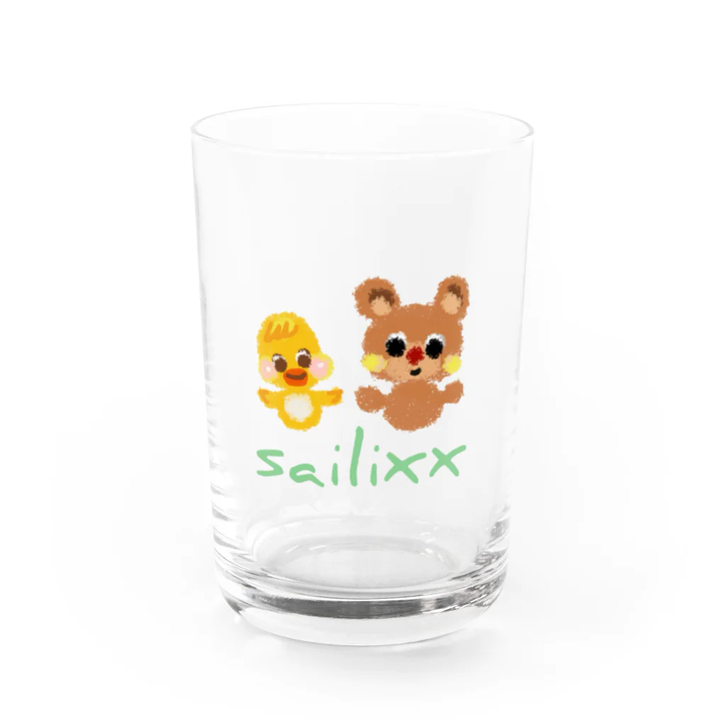 sailixxのcute friends_なかよし Water Glass :front